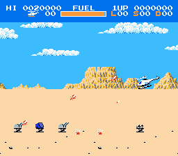 Choplifter title screen for Famicom